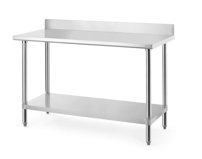 Arbejdsbord med bagkant, HENDI, Budget Line, 1400x600x(H)950mm