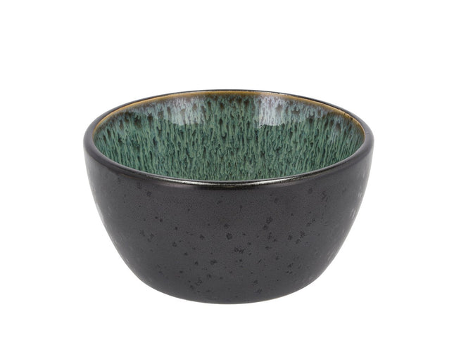 Skål 12cm sort/grøn BITZ - 4 stk