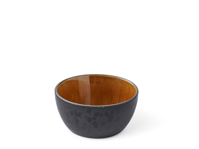 Skål 10 cm sort/amber BITZ - 6 stk