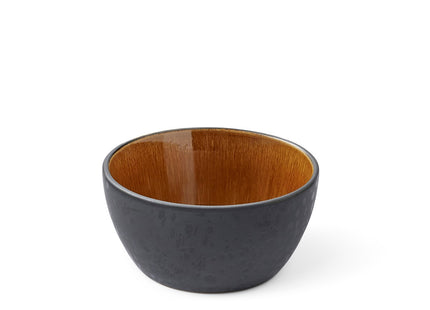 Skål 12 cm sort/amber BITZ - 4 stk