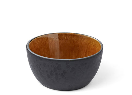 Skål 14 cm sort/amber BITZ - 4 stk
