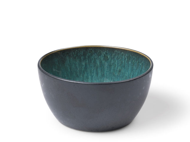 Skål 14 cm sort/grøn BITZ - 4 stk
