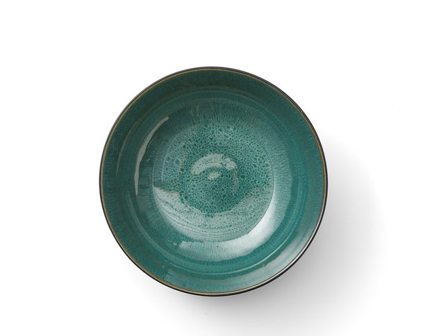 Salatskål 30cm sort/grøn BITZ - 2 stk