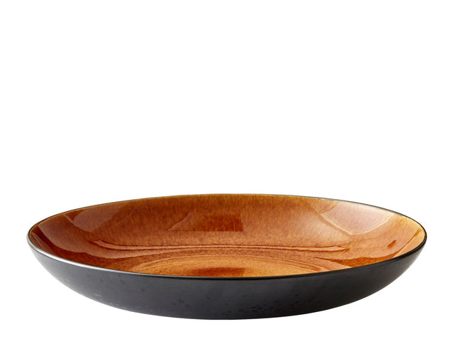 Fad D40 cm sort/amber BITZ - 2 stk