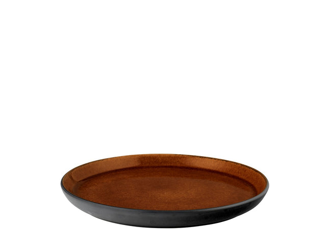 Tallerken Gastro 21cm Sort/Amber BITZ - 6 stk