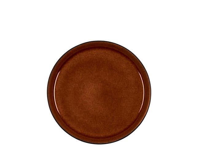 Tallerken Gastro 21cm Sort/Amber BITZ - 6 stk