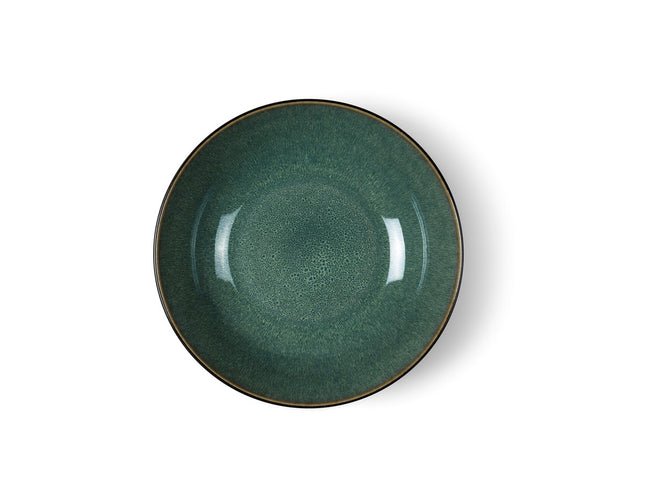Salatskål 24cm sort/grøn BITZ - 4 stk