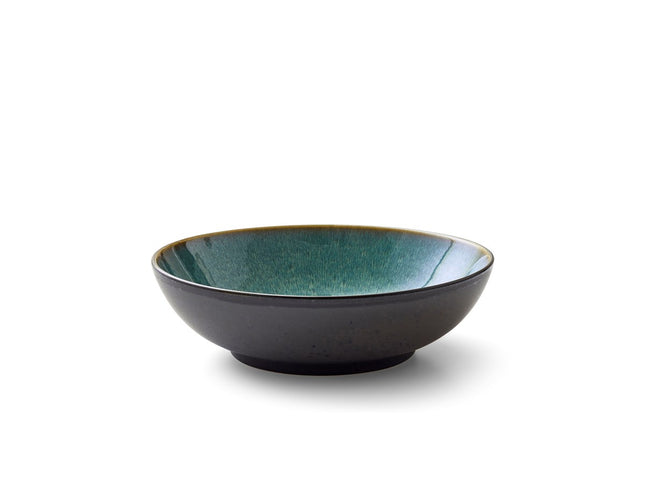 Salatskål 24cm sort/grøn BITZ - 4 stk