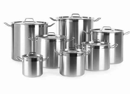 Høj gryde - med låg, HENDI, Profi Line, 15,9L, ⌀280x(H)260mm