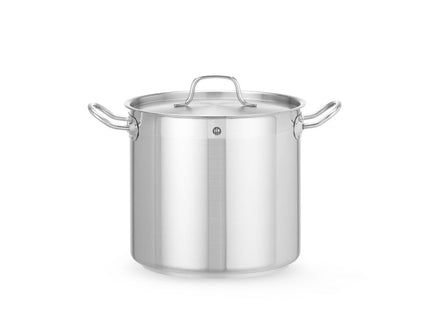 Høj gryde - med låg, HENDI, Profi Line, 9,8L, ⌀240x(H)220mm