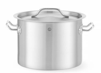 Mellemgryde - med låg, HENDI, Budget Line, 9L, sølv, ⌀250x(H)180mm