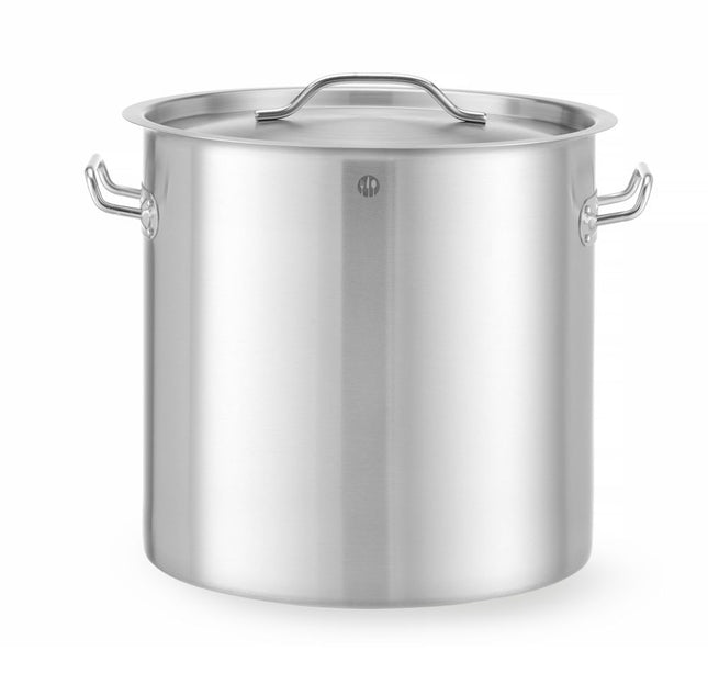 Høj gryde - med låg, HENDI, Budget Line, 25L, ⌀345x(H)350mm