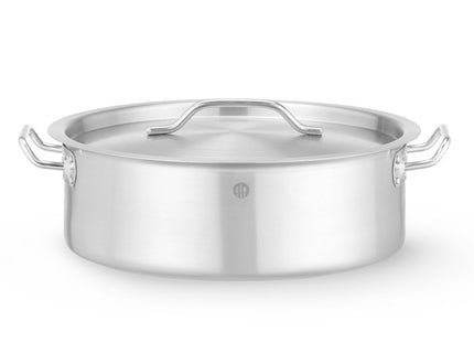 Lav gryde med låg, HENDI, 10,8L, ⌀360x(H)110mm, Rund