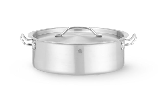 Lav gryde med låg, HENDI, 8,5L, ⌀320x(H)110mm, Rund