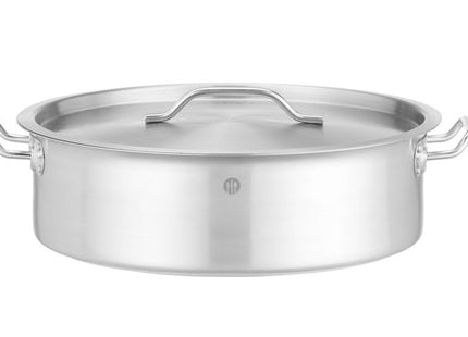 Lav gryde med låg, HENDI, 10,8L, ⌀360x(H)110mm, Rund