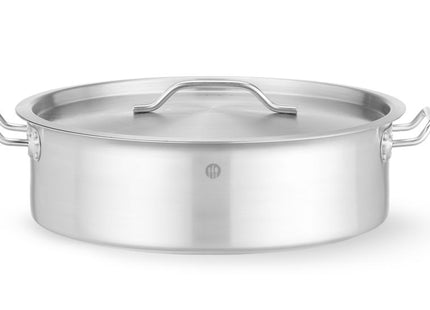 Lav gryde med låg, HENDI, 10,8L, ⌀360x(H)110mm, Rund