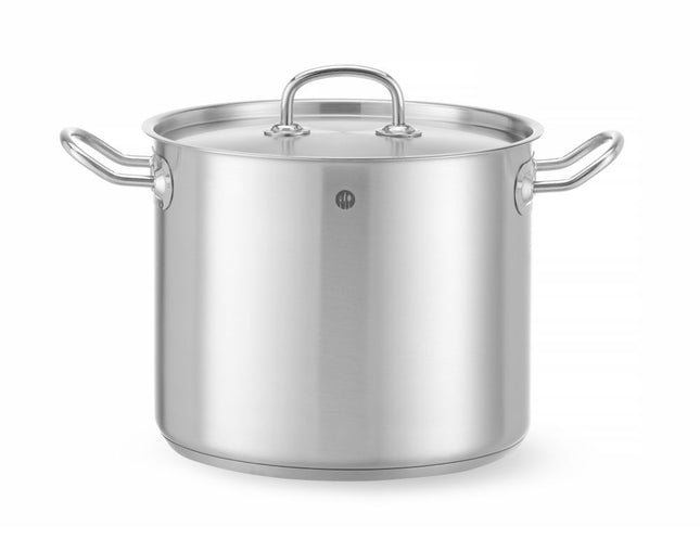 Høj gryde – med låg, HENDI, Kitchen Line, 9L, ⌀240x(H)200mm