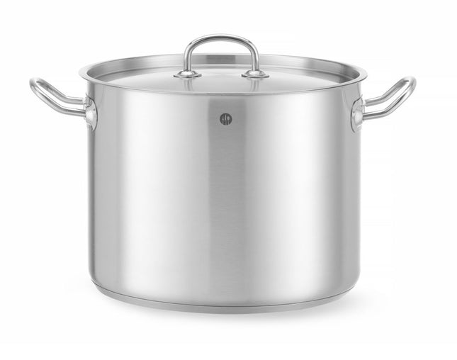 Høj gryde – med låg, HENDI, Kitchen Line, 13,5L, ⌀280x(H)220mm