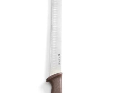 Skinke/laksekniv med Granton-skær, HENDI, Brun, (L)490mm