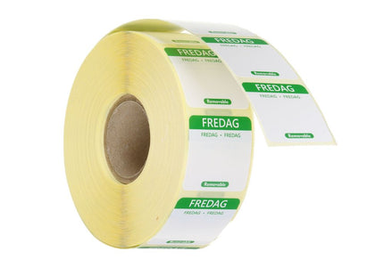 Daglige fødevaresikkerhedsetiketter, til flergangsbrug, let aftagelige , HENDI, Friday, Grøn, 1000 pcs., 25x25mm