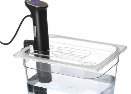 Låg til GN beholdere med udsparing til sous vide stick, HENDI, GN 1/2, gennemsigtig, 265x325mm