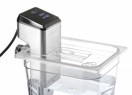 Låg til GN beholdere med udsparing til sous vide stick, HENDI, GN 1/2, gennemsigtig, 265x325mm