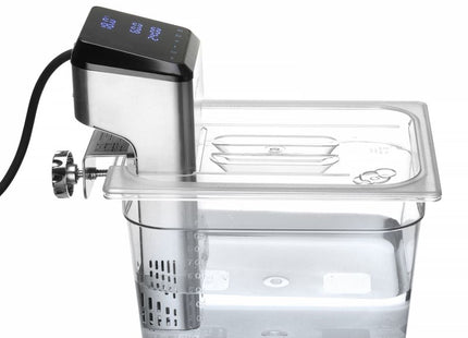 Låg til GN beholdere med udsparing til sous vide stick, HENDI, GN 1/2, gennemsigtig, 265x325mm