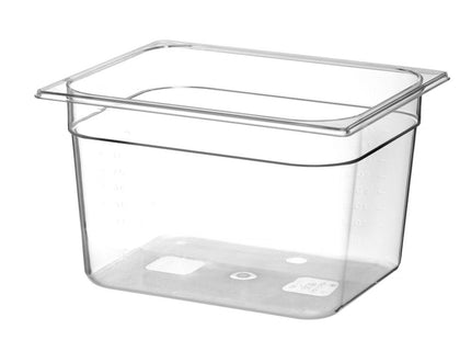 GN 1/2 beholder polykarbonat, HENDI, Profi Line, GN 1/2, 12,5L, gennemsigtig, 325x265x(H)200mm