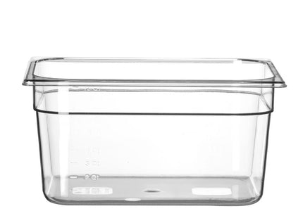 GN 1/2 beholder polykarbonat, HENDI, Profi Line, GN 1/2, 9,5L, gennemsigtig, 325x265x(H)150mm