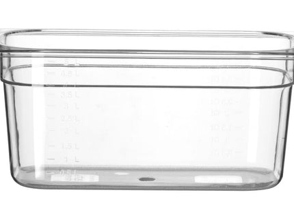 GN 1/3 beholder polykarbonat, HENDI, Profi Line, GN 1/3, 5,7L, gennemsigtig, 325x176x(H)150mm