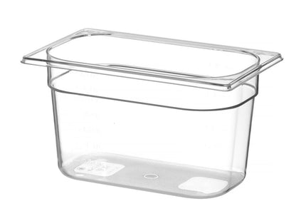GN 1/4 beholder polykarbonat, HENDI, Profi Line, GN 1/4, 1,8L, gennemsigtig, 265x162x(H)65mm