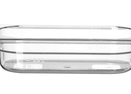GN 1/4 beholder polykarbonat, HENDI, Profi Line, GN 1/4, 1,8L, gennemsigtig, 265x162x(H)65mm