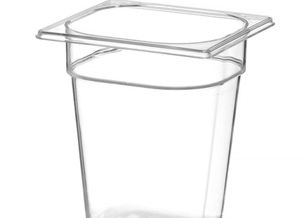 GN 1/6 beholder polykarbonat, HENDI, Profi Line, GN 1/6, 2,4L, gennemsigtig, 176x162x(H)150mm
