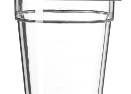 GN 1/6 beholder polykarbonat, HENDI, Profi Line, GN 1/6, 3,4L, gennemsigtig, 176x162x(H)200mm