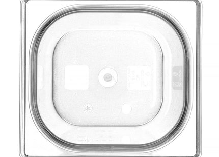 GN 1/6 beholder polykarbonat, HENDI, Profi Line, GN 1/6, 2,4L, gennemsigtig, 176x162x(H)150mm