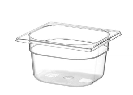 GN 1/6 beholder polykarbonat, HENDI, Profi Line, GN 1/6, 1,6L, gennemsigtig, 176x162x(H)100mm