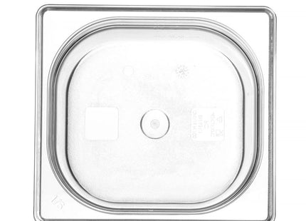 GN 1/6 beholder polykarbonat, HENDI, Profi Line, GN 1/6, 1,6L, gennemsigtig, 176x162x(H)100mm