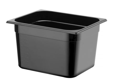 GN 1/2 beholder sort polykarbonat, HENDI, Profi Line, GN 1/2, 9,5L, Sort, 325x265x(H)150mm