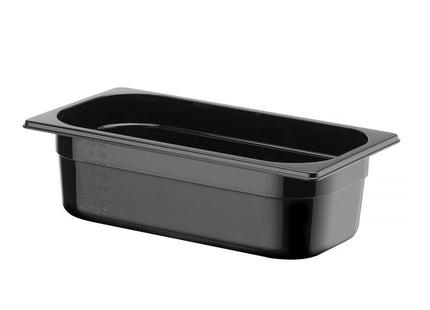 GN 1/3 beholder sort polykarbonat, HENDI, Profi Line, GN 1/3, 4L, Sort, 325x176x(H)100mm