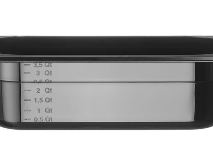 GN 1/3 beholder sort polykarbonat, HENDI, Profi Line, GN 1/3, 4L, Sort, 325x176x(H)100mm