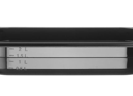 GN 1/3 beholder sort polykarbonat, HENDI, Profi Line, GN 1/3, 2,5L, Sort, 325x176x(H)65mm