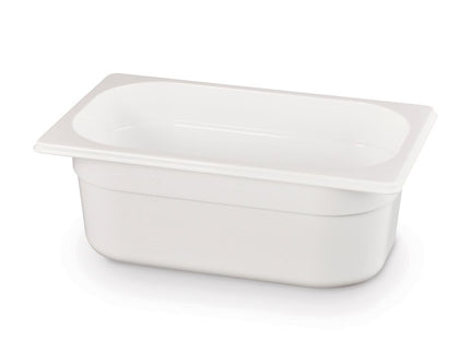 GN 1/4 beholder hvid polykarbonat, HENDI, GN 1/4, 2,8L, Hvid, 265x162x(H)100mm