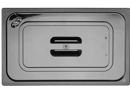 Låg til GN beholdere sort polykarbonat, HENDI, GN 1/1, Sort, 530x325mm