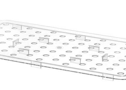 Perforeret afdrypningsrist til GN beholdere polykarbonat, HENDI, Profi Line, GN 1/1, gennemsigtig, 467x263mm