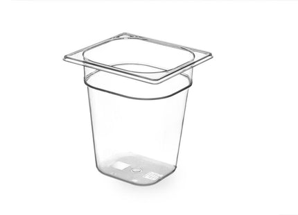 GN 1/6 beholder Tritan, HENDI, GN 1/6, 3,4L, gennemsigtig, 176x162x(H)200mm