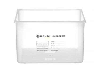 Æggebeholder HENDI OVOBOX 120, HENDI, GN 2/3, 18L, 355x325x(H)200mm, Rektangulær