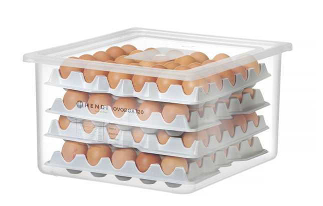 Æggebeholder HENDI OVOBOX 120, HENDI, GN 2/3, 18L, 355x325x(H)200mm, Rektangulær