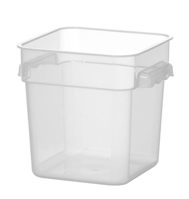 Fødevarebeholder med målskala, HENDI, 3,8L, 190x190x(H)180mm