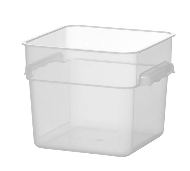 Fødevarebeholder med målskala, HENDI, 5,7L, 235x235x(H)180mm