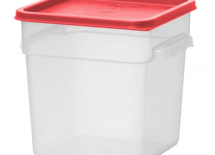 Fødevarebeholder med målskala, HENDI, 7,6L, 235x235x(H)230mm